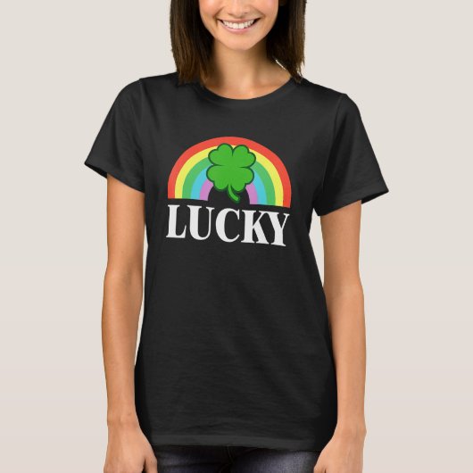 Lucky Shamrock St Patrick's Day Saint Paddy's Rain Tシャツ (正面)