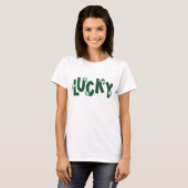 Lucky Shamrock St. Patrick's Day Tシャツ (正面フル)