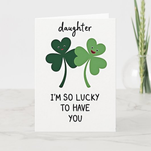 Lucky Shamrocks Daughter Card カード (正面)