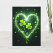 Lucky Shamrocks Glowing Card カード (正面)