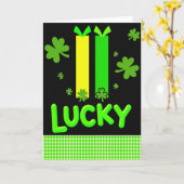 Lucky Shamrocks St Patricks Card カード (黄色い花)