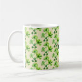Lucky Shamrocks St. Patrick's Day コーヒーマグカップ (左)
