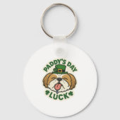 Lucky Shih Tzu St.Patrick's Day  キーホルダー (正面)