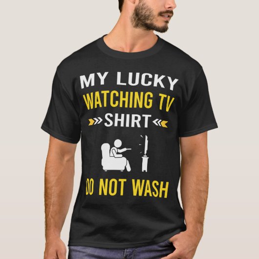 Lucky Shirt Watchingテレビ Tシャツ (正面)