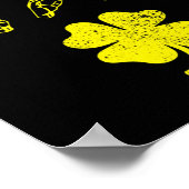 Lucky Sign Language Deaf Awareness St Patricks Day ポスター (角)