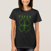 Lucky Sign Language Deaf St Patricks Day Irish ASL Tシャツ (正面)