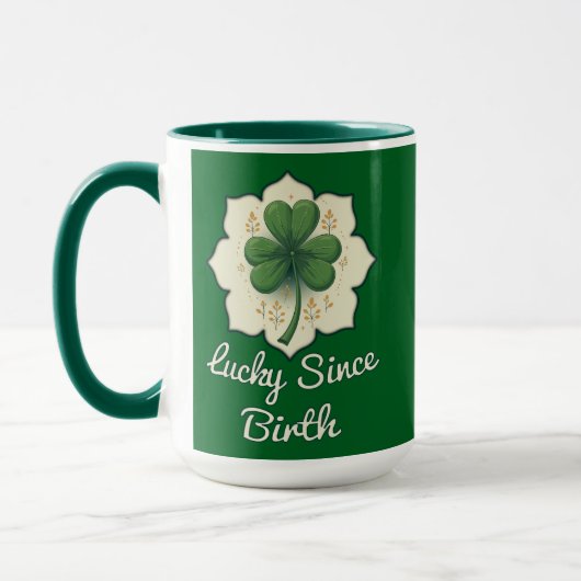 Lucky Since Forever St Patrick’s Day - caneca マグカップ (左)