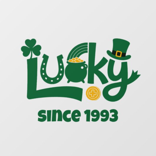 Lucky since Year ウィンドウサイン (シート)