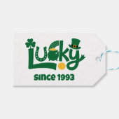 Lucky since Year ギフトタグ (正面(横))