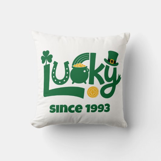 Lucky since Year クッション (正面)