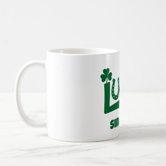 Lucky since Year コーヒーマグカップ (左)