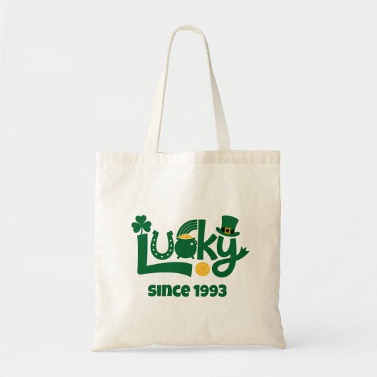 Lucky since Year トートバッグ (正面)
