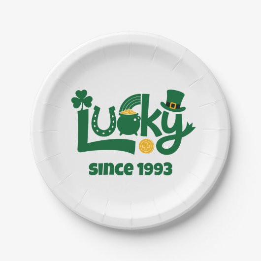 Lucky since Year ペーパープレート (正面)