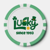 Lucky since Year ポーカーチップ (正面)