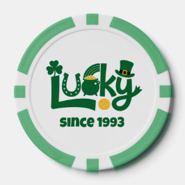 Lucky since Year ポーカーチップ
