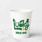 Lucky since Year 紙コップ (裏面)