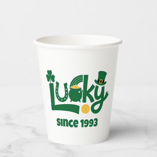 Lucky since Year 紙コップ (正面)