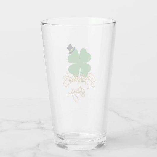 Lucky Sips: St. Patrick's Day Edition - Logo in a  タンブラーグラス (裏面)