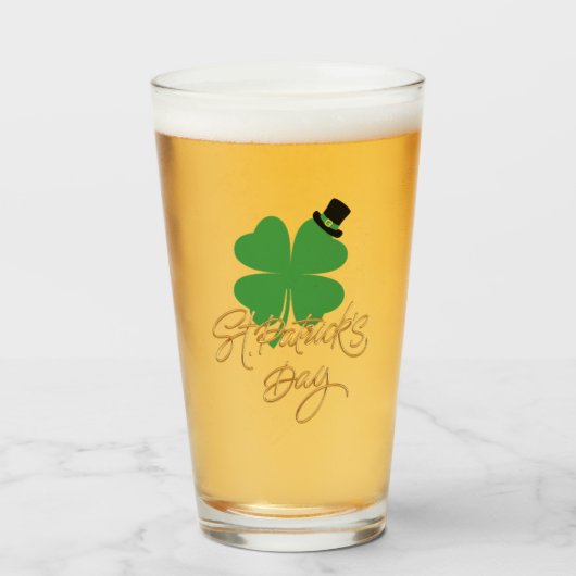 Lucky Sips: St. Patrick's Day Edition - Logo in a  タンブラーグラス (ドリンク正面)