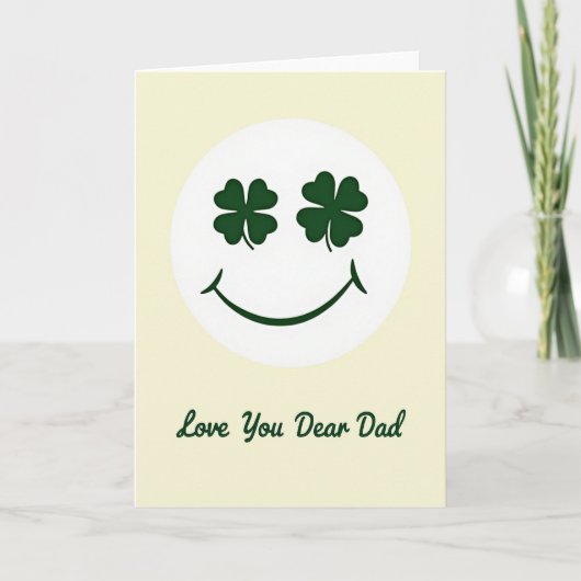 Lucky Smile Love You Dad Card カード (正面)