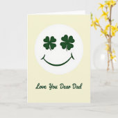 Lucky Smile Love You Dad Card カード (黄色い花)