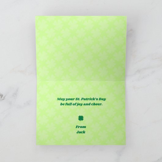 Lucky Sprinkles St. Patrick’s Day Card カード (内部)