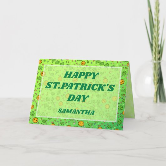 Lucky Sprinkles St. Patrick’s Day Card カード (正面)