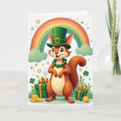 Lucky Squirrel Celebration Card カード (正面)