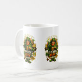 Lucky St. Patrick’s Day Green Shamrock Mug – Irish コーヒーマグカップ (正面左)