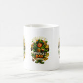 Lucky St. Patrick’s Day Green Shamrock Mug – Irish コーヒーマグカップ (中央)