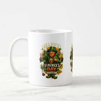 Lucky St. Patrick’s Day Green Shamrock Mug – Irish コーヒーマグカップ