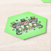 Lucky St. Patrick’s Day Kittens-47474 ペーパーコースター (アングル)