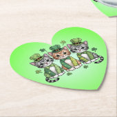 Lucky St. Patrick’s Day Kittens-47474 ペーパーコースター (アングル)