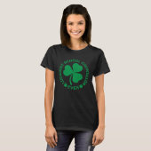 Lucky St Patrick s Day Luckiest School Counselor E Tシャツ (正面フル)