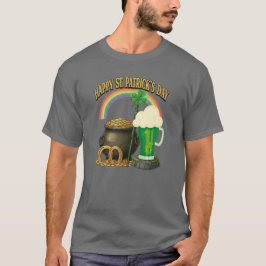 Lucky St. Patrick’s Day Pot of Gold Artwork Design Tシャツ