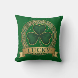 Lucky St Patrick's Day Shamrock Irish  クッション