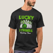 Lucky Strikes Bowling Team Funny Sarcastic St. Pat Tシャツ (正面)