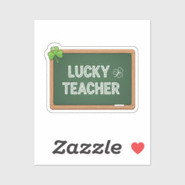 Lucky Teacher Blackboard St Patrick's Day Sticker シール