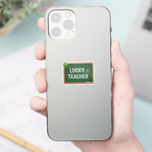 Lucky Teacher Blackboard St Patrick's Day Sticker シール (スマートフォン)
