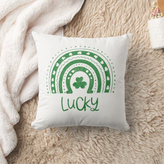 Lucky-Throw Pillow クッション (ブランケット)