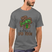 Lucky To Be A Rad Tech Leopard Shamrock St Patrick Tシャツ (正面)