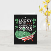 Lucky To Be American 2025 - American St. Patrick's カード (黄色い花)