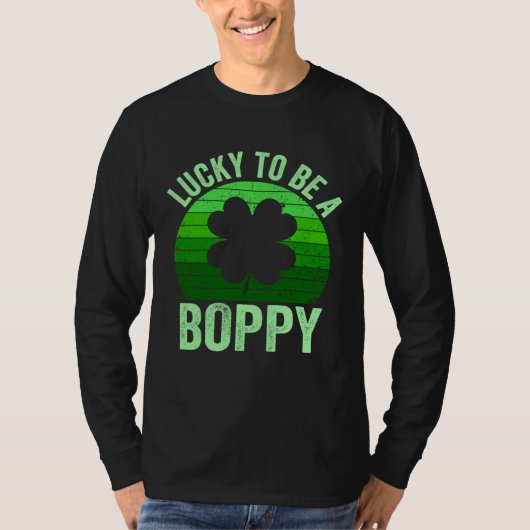 Lucky To Be Poppy Leprechaun Shamrock St Patricks  Tシャツ (正面)