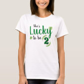 Lucky to be St Patrick's Day Kid Birthday Parent Tシャツ (正面)