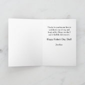 Lucky To Call You Dad 秋のカスタム父の日ギフト カード (内部)