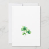 Lucky To Know You St Patrick's Day Greeting Card 招待状 (裏面)