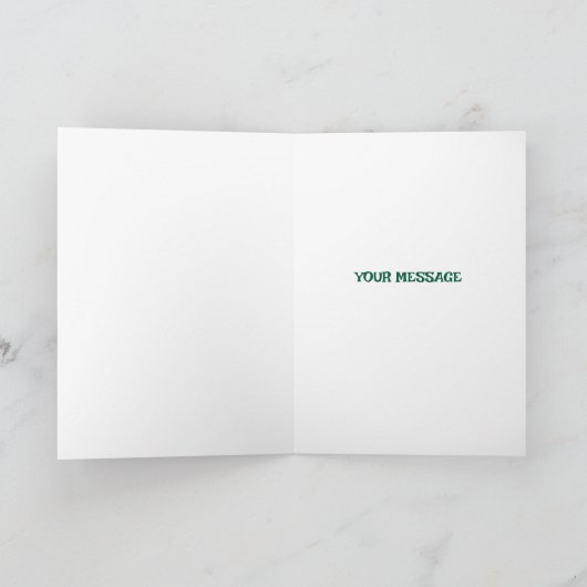 Lucky To Love You Custom Name St. Patrick’s Day カード (内部)