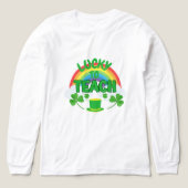 Lucky to Teach – St. Patrick’s Day Teacher T-Shirt トライブレンドTシャツ (デザイン正面)