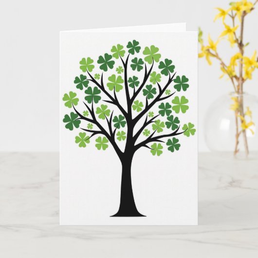 Lucky Tree Art Card カード (黄色い花)