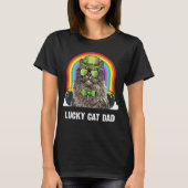 Lucky Turkish Van Cat Dad St Patricks Day Tシャツ (正面)